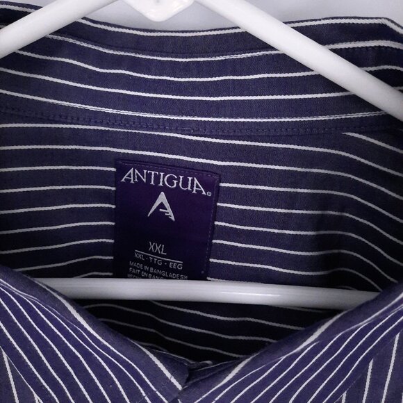 Clemson University Tiger Paw Striped Purple Shirt Men's 2XL Long Sleeve XXL - Picture 6 of 6